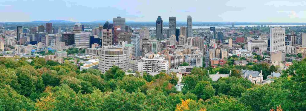 Montreal day view panorama