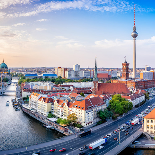 Berlin city view in Germany