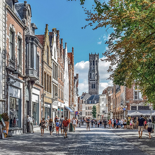 Bruges is a popular tourism destination within Belgium