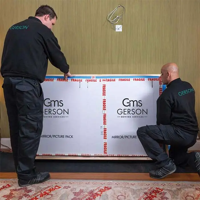 Custom crating for fragile items during international move