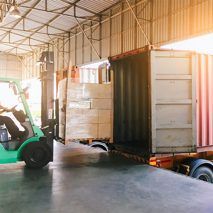 Loading a Liftvan to a container