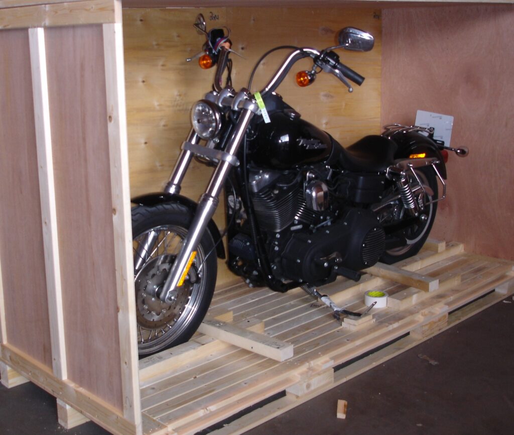 motorbike-crating for shipment