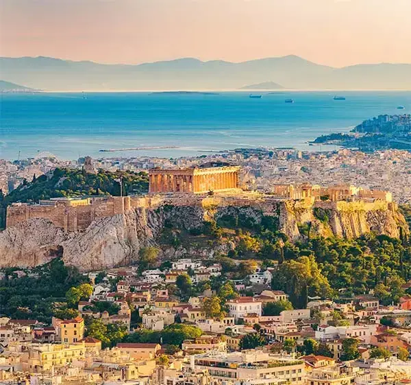 Aerial view on Athens, Greece