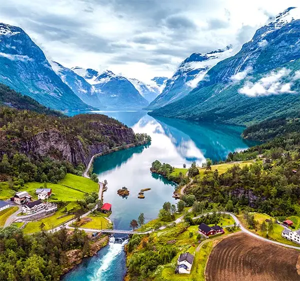 Beautiful Nature Norway natural landscape aerial photography