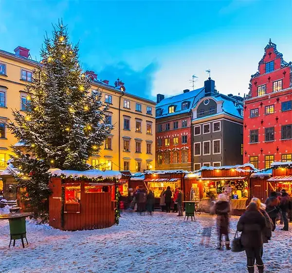Christmas fair in Stockholm, Sweden