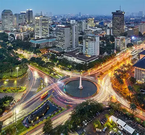 Jakarta, Indonesia Intersection