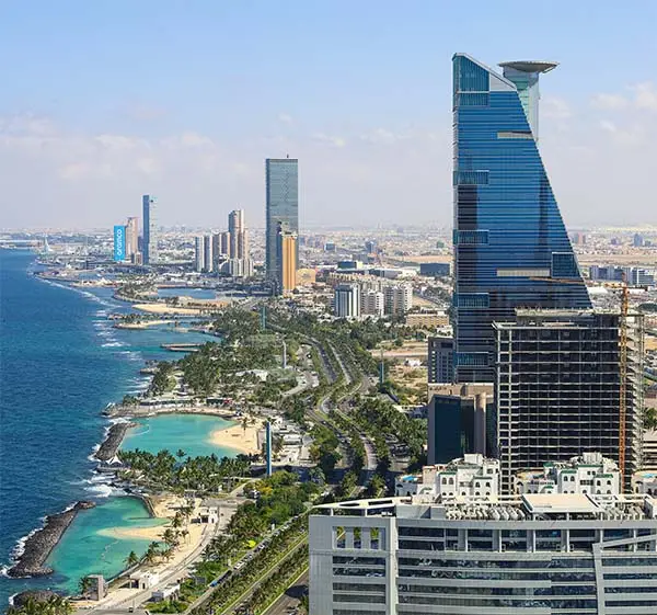 Jeddah skyline - Arial View - Jeddah city Saudi Arabia