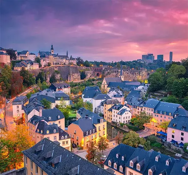 Luxembourg City at Dusk, Luxembourg