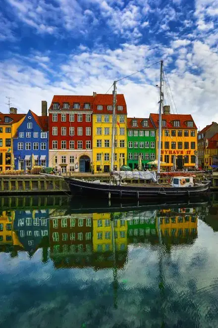 Nyhavn harbour Copenhagen Denmark