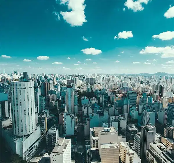 View of city in Brazil