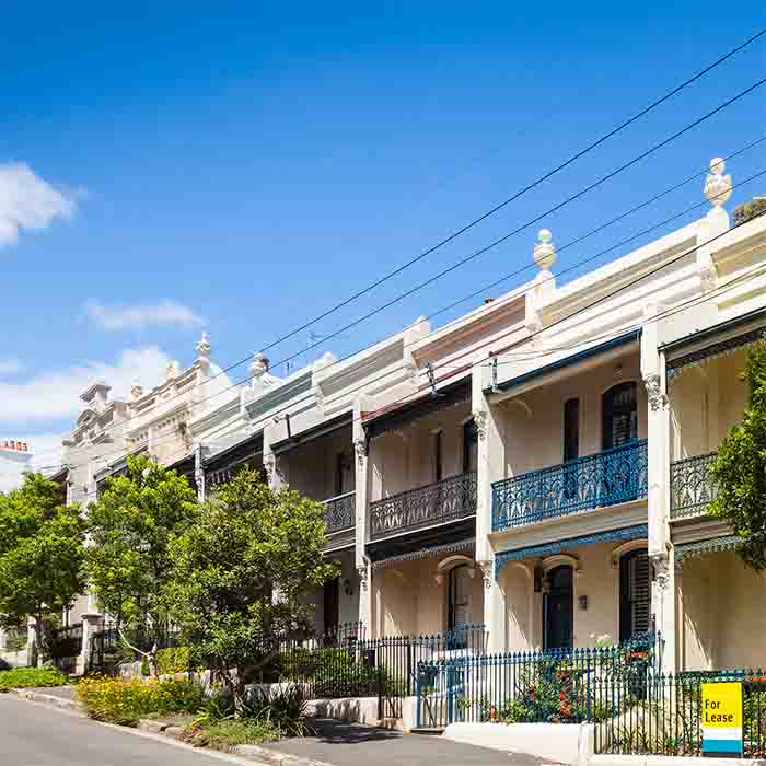 An image of the nice terrace houses in Paddington Sydney
