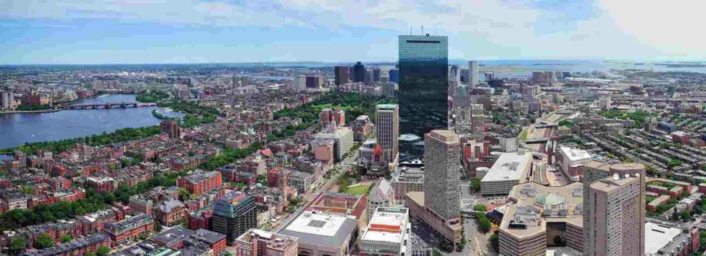 Panoramic Image of Boston USA
