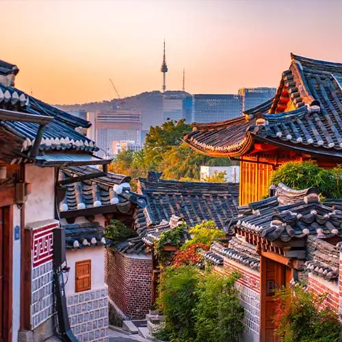 Bukcheon hanok village ,Seoul South Korea