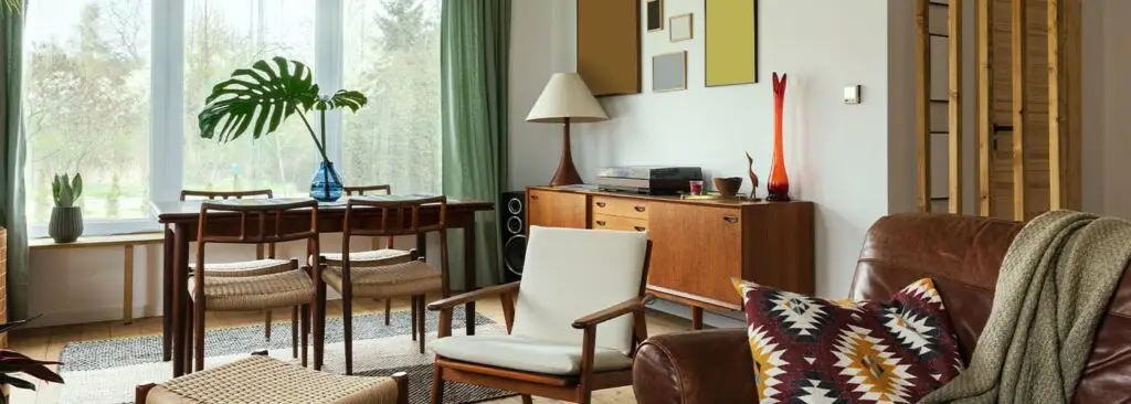 Modern scandinavian home interior of living room