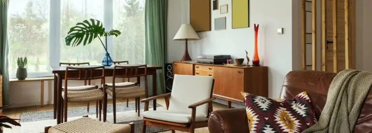 Modern scandinavian home interior of living room