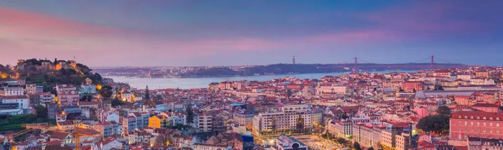 Lisbon Panorama Sunrise